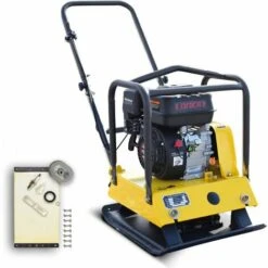 BAMATO - BAVARIAN MACHINE TOOLS BAMATO Rüttelplatte R-100 Mit Gummimatte & Zubehörkit