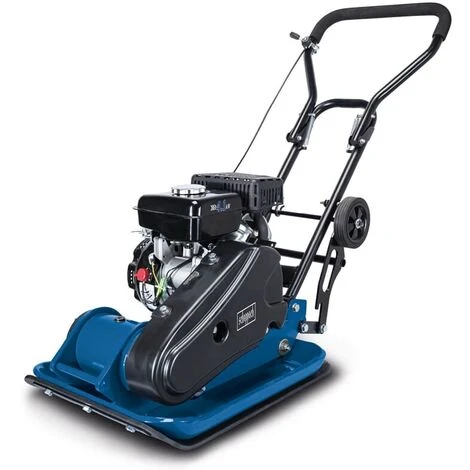 Scheppach Benzin Rüttelplatte HP1900S 5,6PS 17kN Fahrvorrichtung Gummimatte – Bild 2