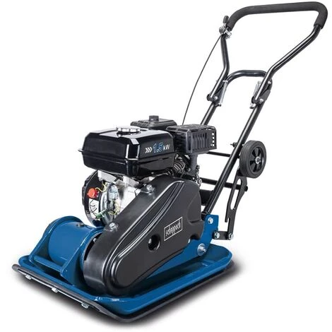 Scheppach Benzin Rüttelplatte HP1400S 2,0PS 13kN Fahrvorrichtung Gummimatte – Bild 2