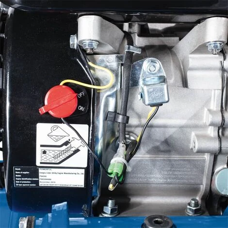 Scheppach Benzin Rüttelplatte HP1400S 2,0PS 13kN Fahrvorrichtung Gummimatte – Bild 5