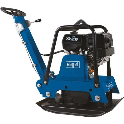 Scheppach Rüttelplatte Verdichter Reversierbar HP3000S 9PS + Fahrvorrichtung – Bild 2