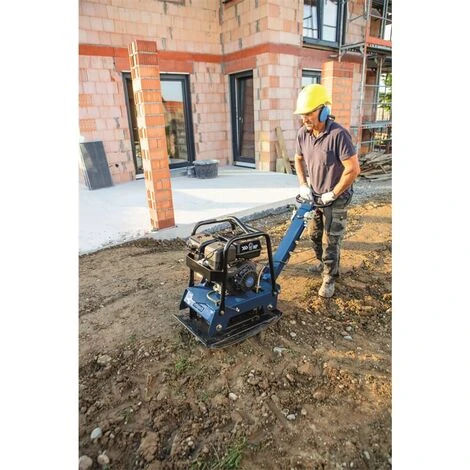 Scheppach Rüttelplatte Verdichter Reversierbar HP3000S 9PS + Fahrvorrichtung – Bild 5